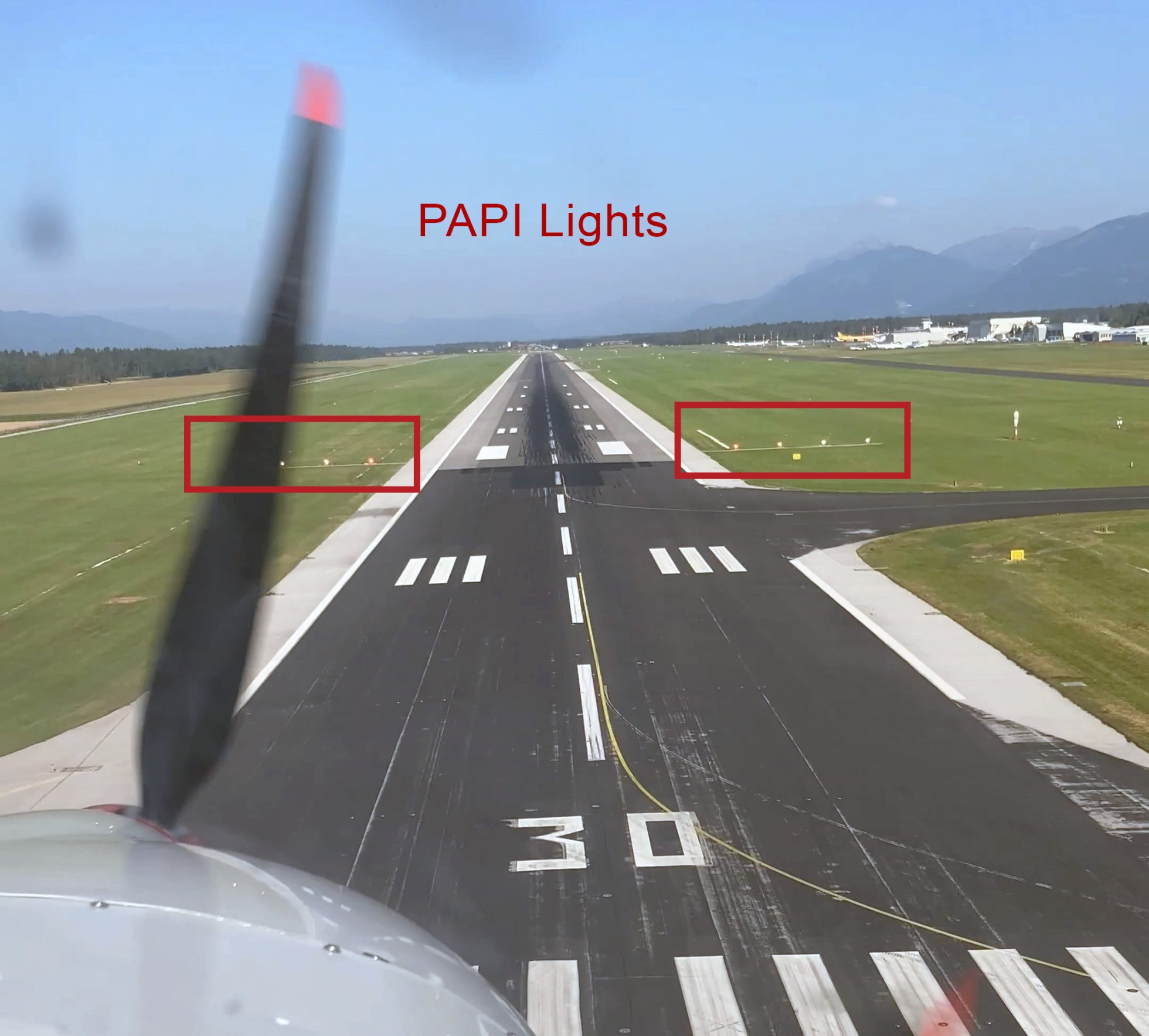 Landings and PAPI Lights