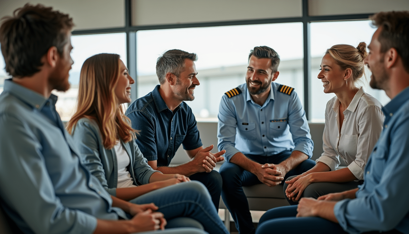 Pilots supporting each other in mental health peer group Pilots supporting each other in mental health peer group